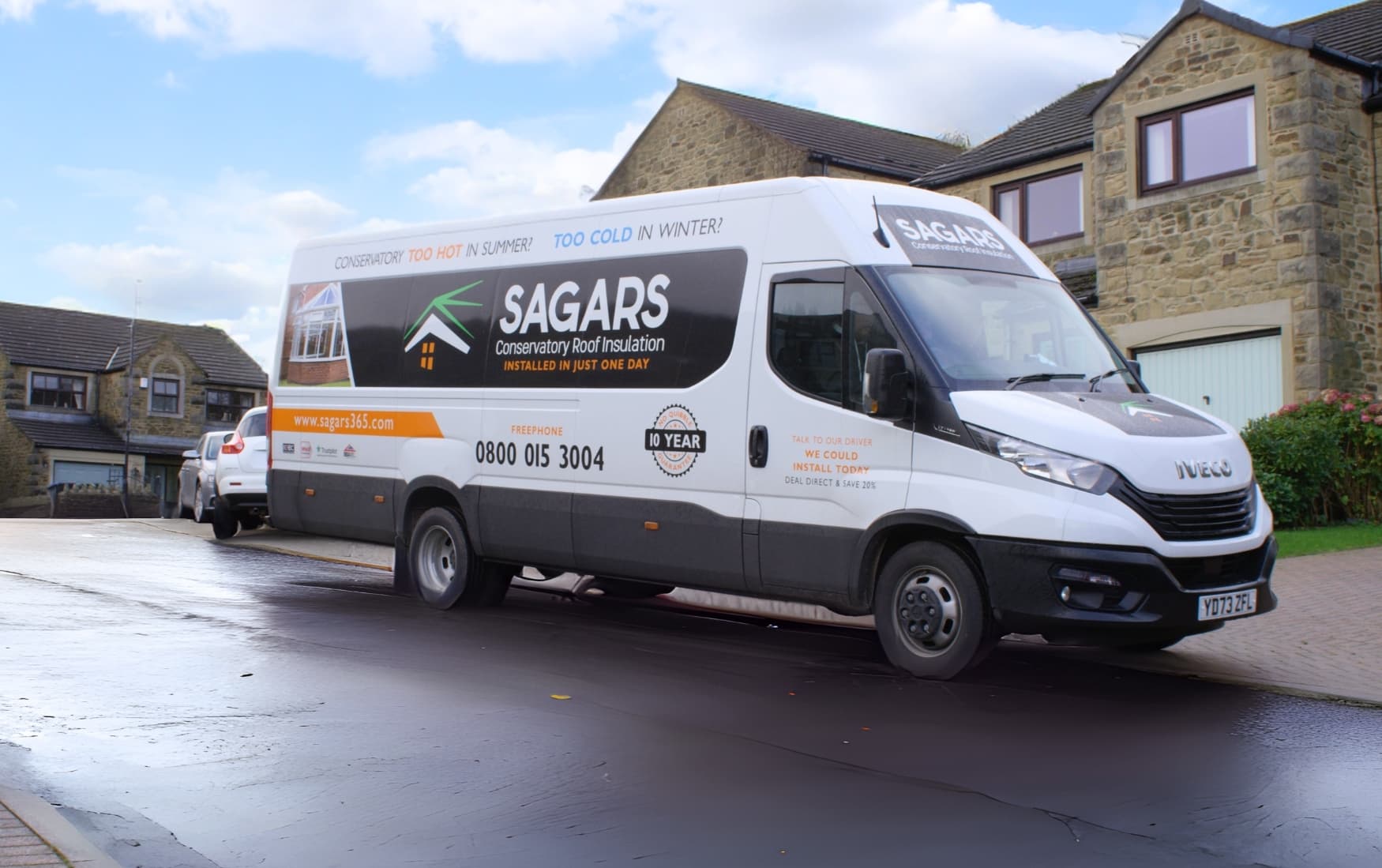 Sagars 365 conservatory roof insulation installation example 4