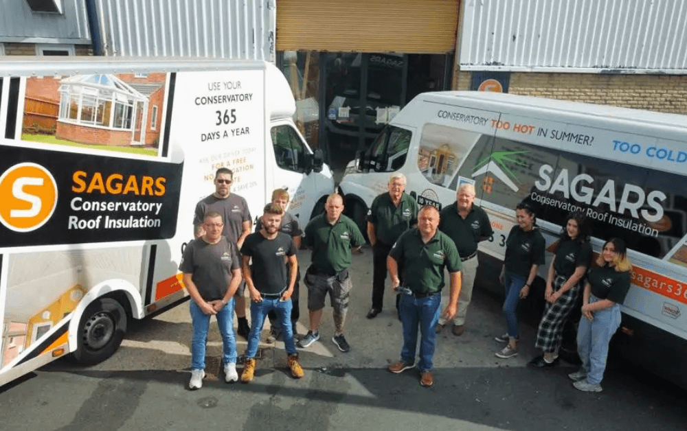 Sagars 365 conservatory roof insulation installation