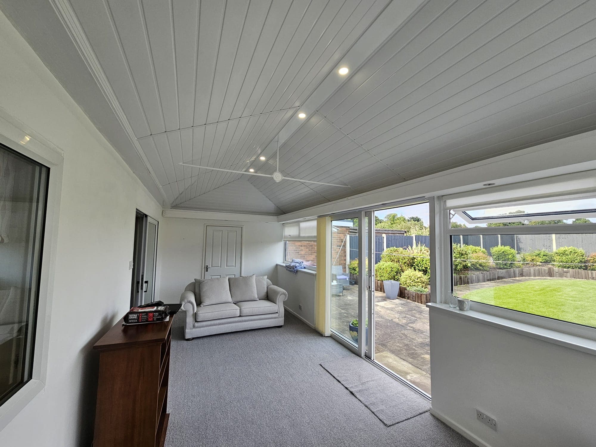 Conservatory after Sagars 365 insulation.