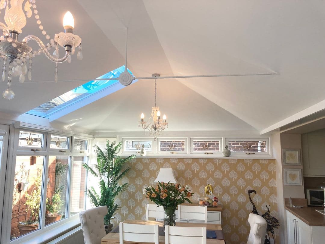 Sagars 365 professional conservatory roof installation team at work